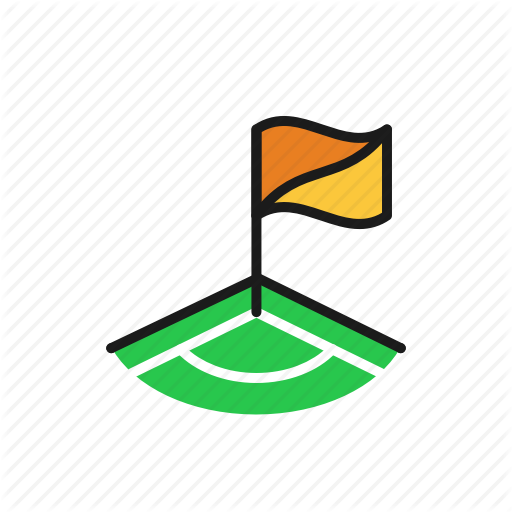 Corner, Field, Flag, Football, Soccer Icon