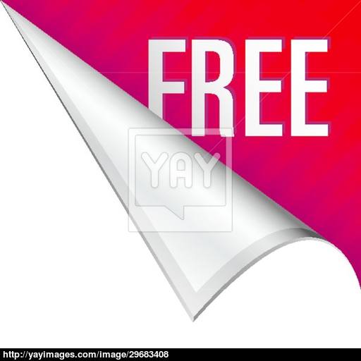 Free Icon On Corner Tab Vector
