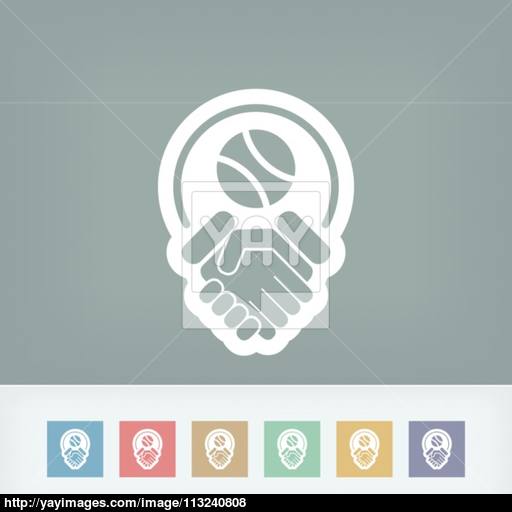Tennis Fairplay Icon Vector