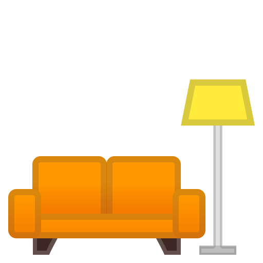 Couch And Lamp Icon Noto Emoji Objects Iconset Google