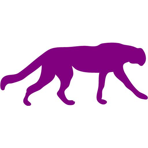 Purple Cheetah Icon