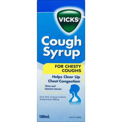 Vicks Cough Syrup For Chesty Coughs Original