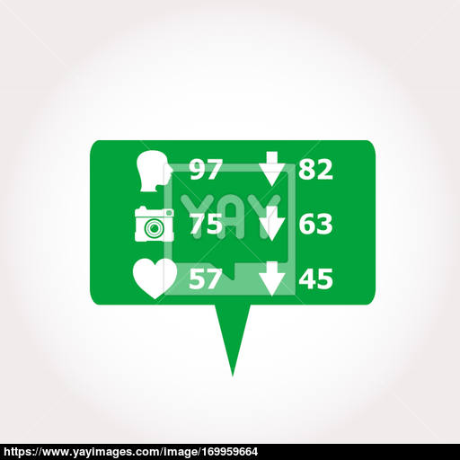 Like Counter Notification Icon, Modern Flat Button, Comment Icons