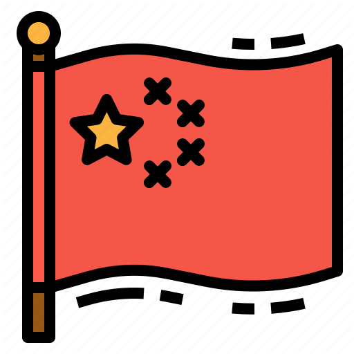 China, Country, Flag, Nation, World Icon
