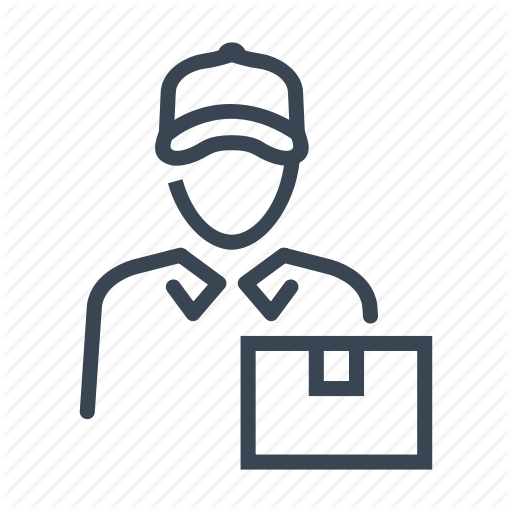 Boy, Courier, Delivery, Man Icon