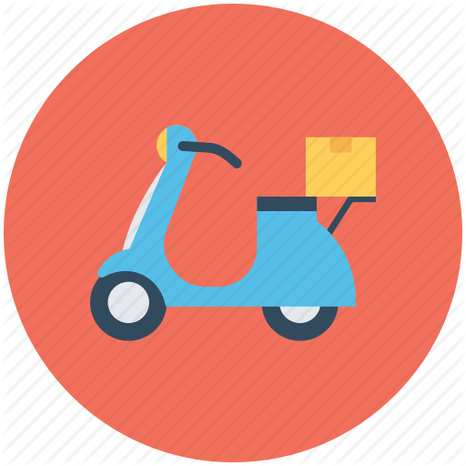 Courier Service, Delivery Bike, Delivery Box, Package, Scooter
