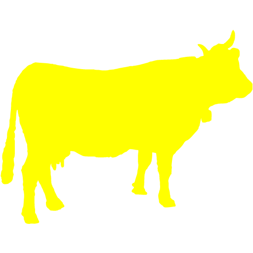 Yellow Cow Icon