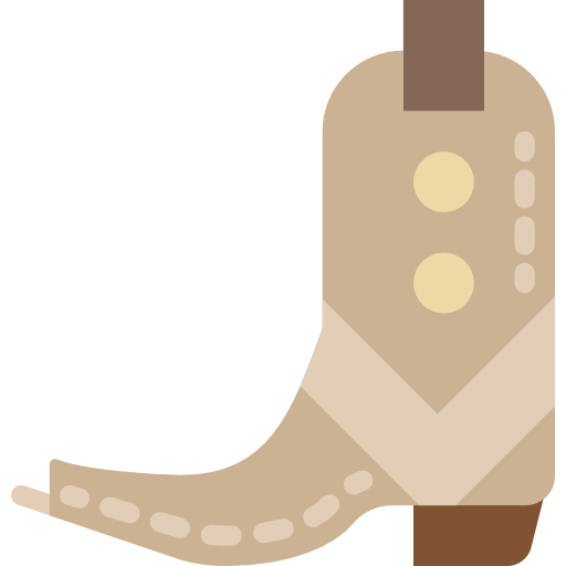 Fashion, Footwear, Western, Cowboy, Boot Icon