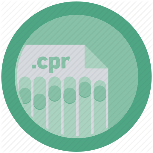 Cpr, Document, Extension, File, Format, Round, Roundettes Icon