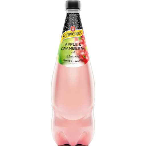 Schweppes Apple Cranberry With Natural Mineral Water Bottle