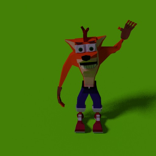 Crash Bandicoot Polygonal Game Character Low Poly! Blend Swap