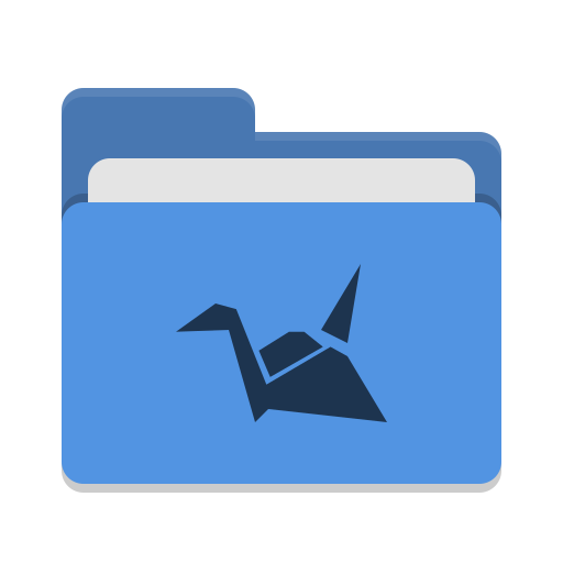 Folder Blue Copy Cloud Icon Papirus Places Iconset Papirus