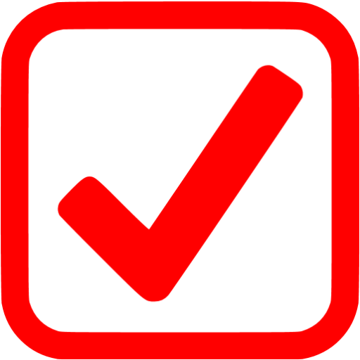 Red Checked Checkbox Icon