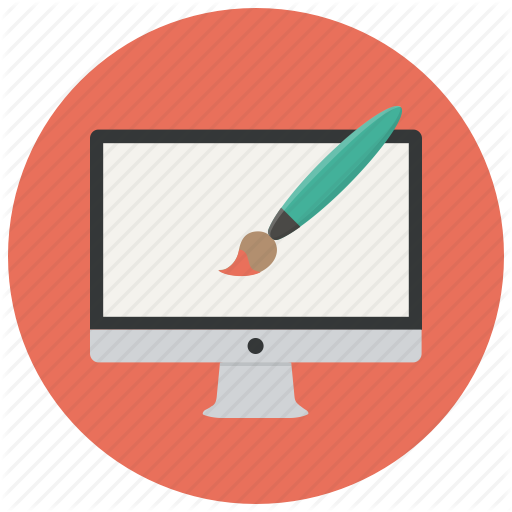 Computer, Design, Monitor, Designer, Creative, Graphic, Paint Icon