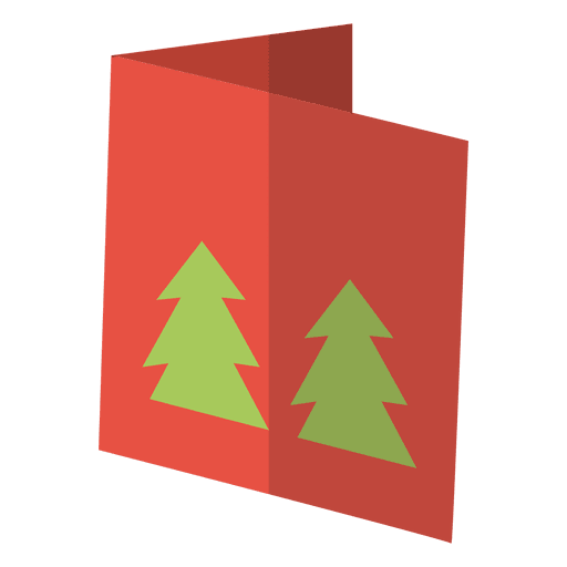 Winter Greeting Card Flat Icon