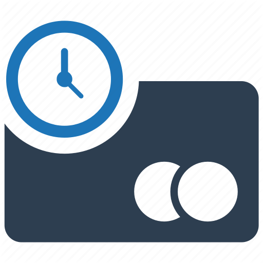 Banking, Credit Card, Payment, Processing Time Icon