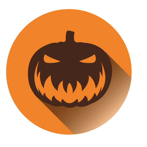 Creepy Pumpkin Round Icon