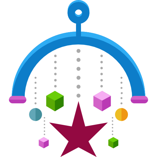 Baby Mobile, Crib Toy, Kid And Baby Icon