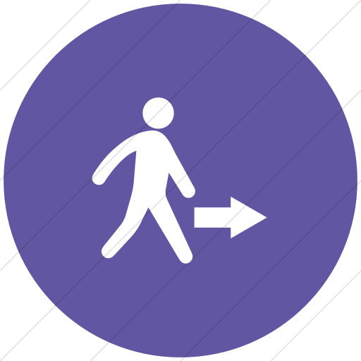 Flat Circle White On Purple Ocha Humanitarians Crisis