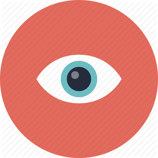Eye Looking Vision Watching Flat Icon Symbol