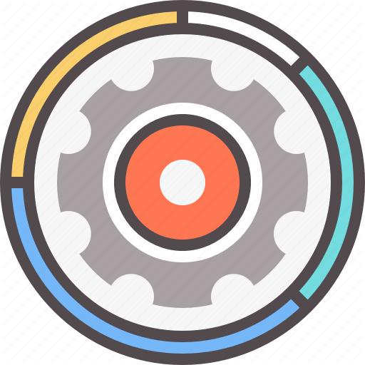 Crm, Management, Process, Resource, Stats, System Icon