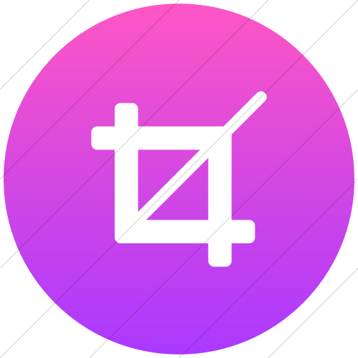 Flat Circle White On Ios Pink Gradient Broccolidry Crop