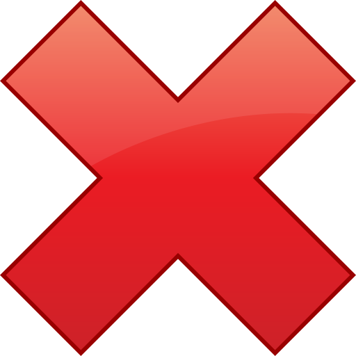Delete, Remove, Cross Icon