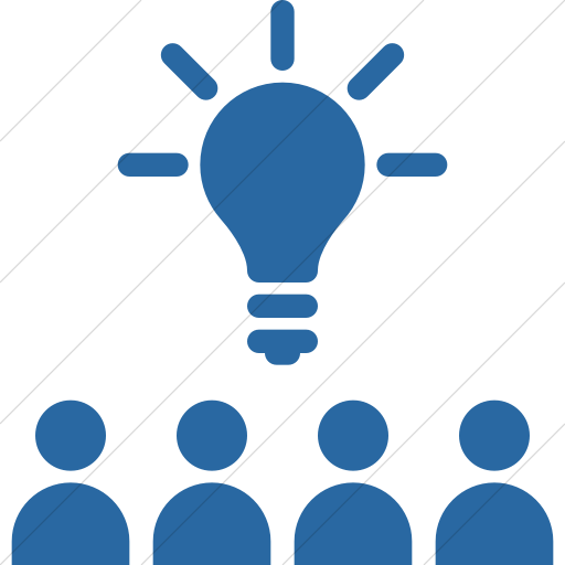 Simple Blue Iconathon Crowdsourcing Icon