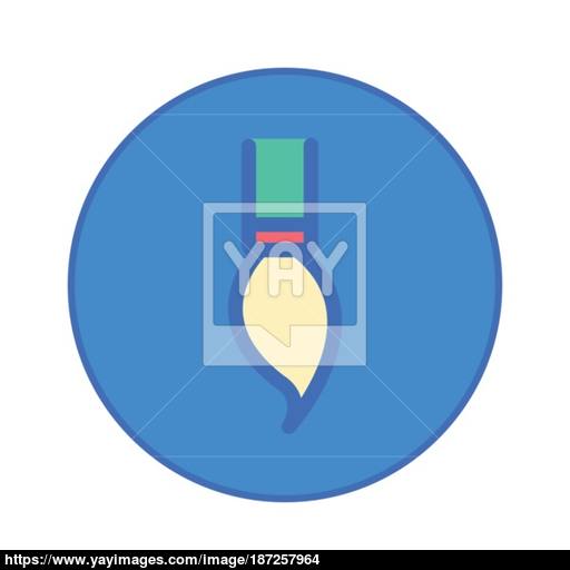 Stationery Office Tool Icon Blue Button Vector