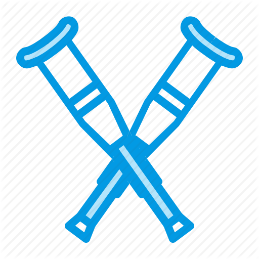 Crutches, Equipment, Medical, Orthopedics Icon