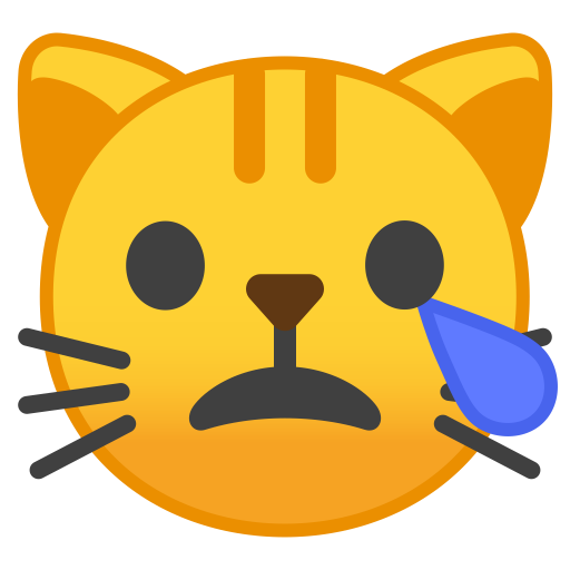 Crying Cat Face Icon Noto Emoji Smileys Iconset Google