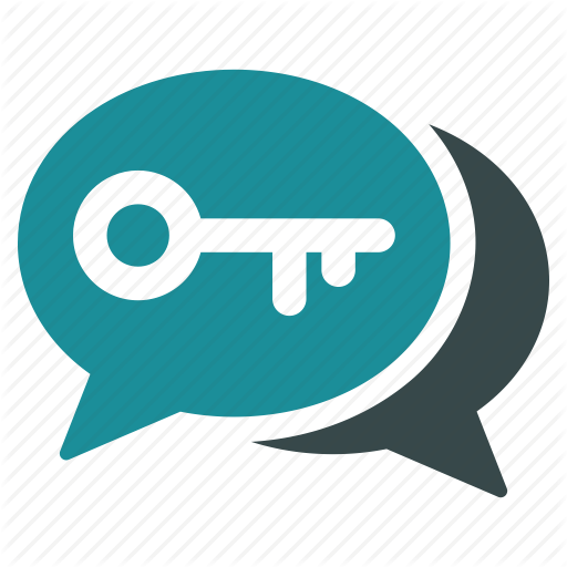 Chat, Cryptography, Exchange, Key, Protection, Secure, Security Icon