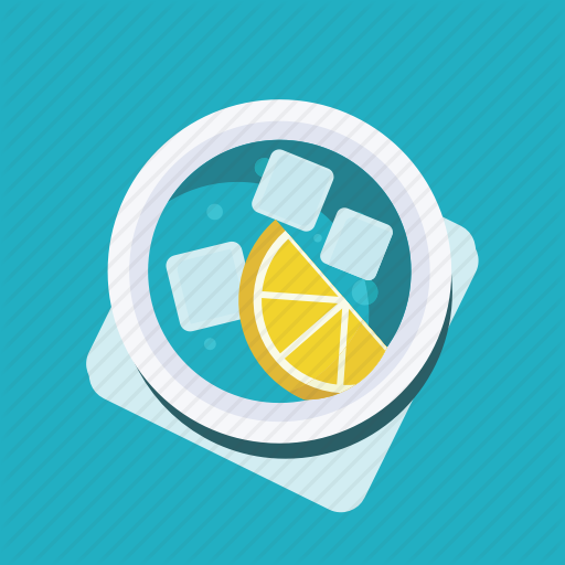 Drink, Glass, Ice Cube, Lemonade, Soda, Soft Drink, Water Icon