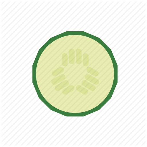 Cucumber, Food, Slice, Vegetable Icon