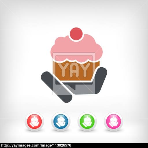 Cupcake Icon Vector
