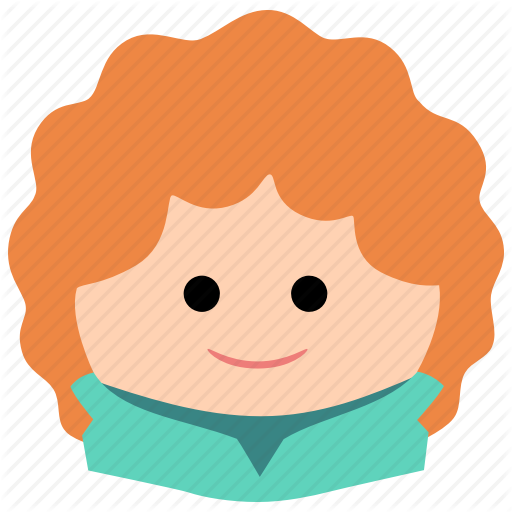 Boy, Char, Curly Hair, Male, Man Icon