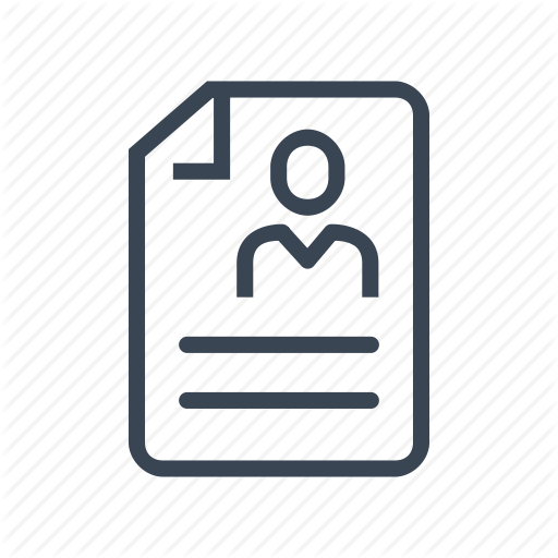 Curriculum Vitae, Cv, Resume Icon