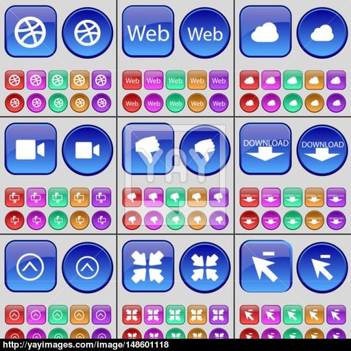 Ball, Web, Cloud, Film Camera, Dislike, Download, Arrow Up