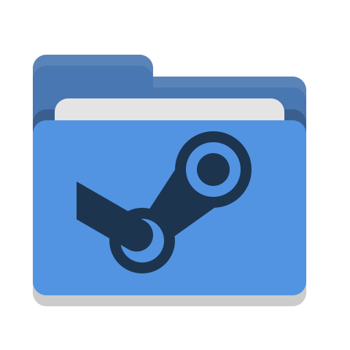 Folder, Blue, Steam Icon Free Of Papirus Places