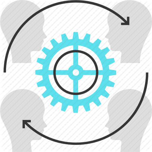 Customer, Gear, Marketing, Resources, Retention Icon