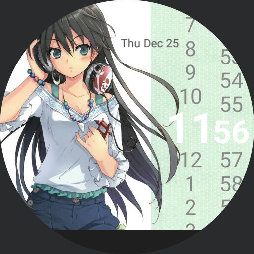 Cute Anime Girl For Moto