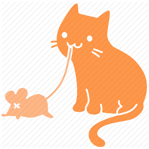 Cat, Cute, Feline, Ginger, Meow, Mouse, Pet Icon