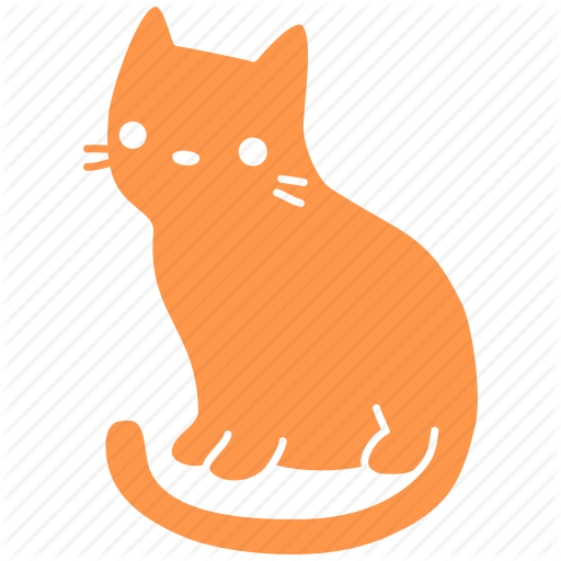 Cat, Cute, Feline, Ginger, Meow, Pet, Sit Icon