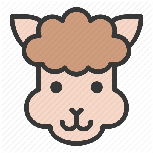 Alpaca, Animal, Cute, Face, Farm, Head, Llama Icon