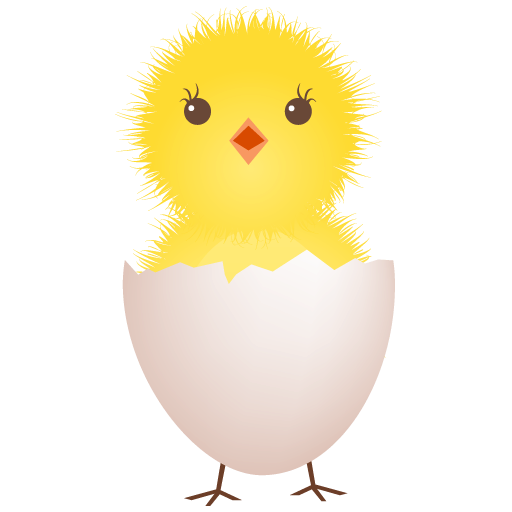 Chicken Egg Shell Icon Cute Chicken Iconset Dapino