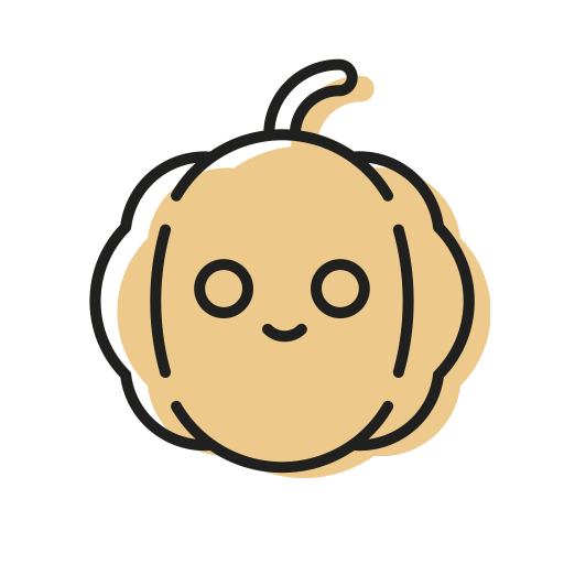 Cute, Halloween, Orange, Pumpkin, Smile, Sweet Icon