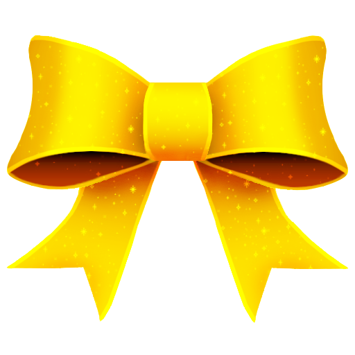 Cute Yellow Bow Icon Free Icons Download