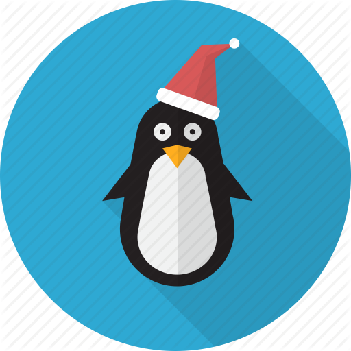 Animal, Bird, Christmas, Cute, Penguin, Polar Icon