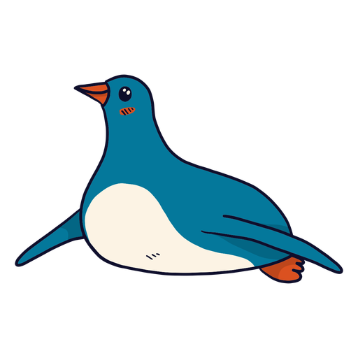 Cute Penguin Beak Wing Fat Flat