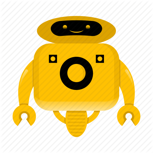 Android, Cute Robot, Cyborg, Robot Character Icon